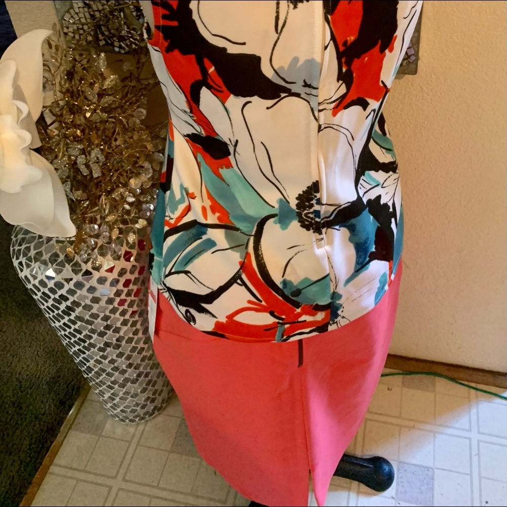 1HOUR SAlE Antonio Melani coral pencil skirt 6